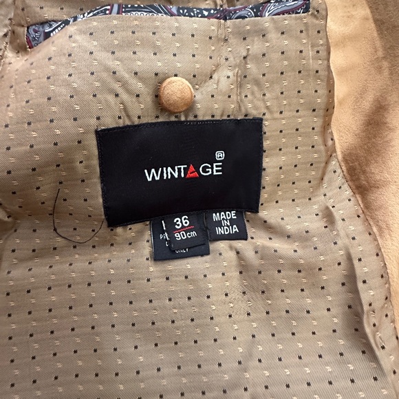 Men’s Indian kurta blazer Nehru Jacket Brown - Picture 7 of 7